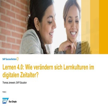 Lernkultur im Digitalen Zeitalter - was muss sich ändern?