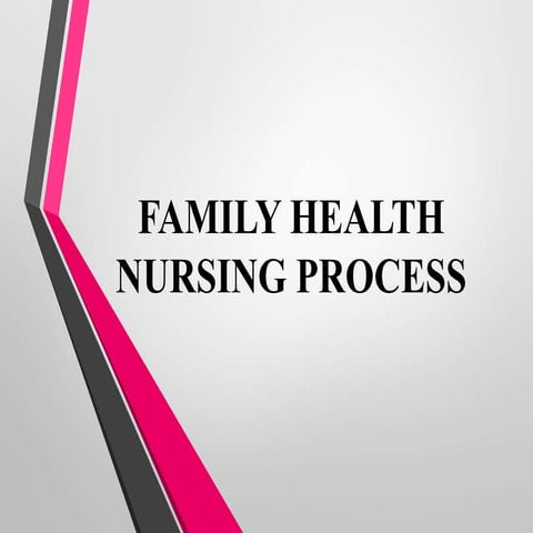 FAMILY HEALTH NURSING PROCESS