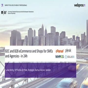 B2C and B2B eCommerce and Shops for SMEs and Agencies in 24h