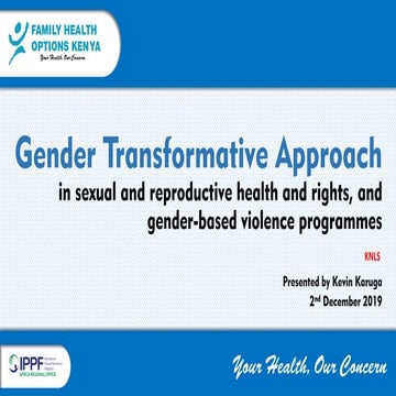 Gender Transformative Approach FHOK presentation