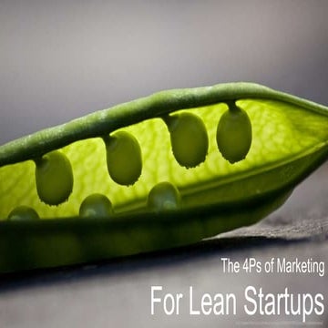 Marketing for Lean Startups