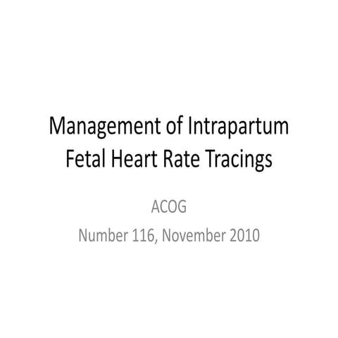 Fht interpretation & management
