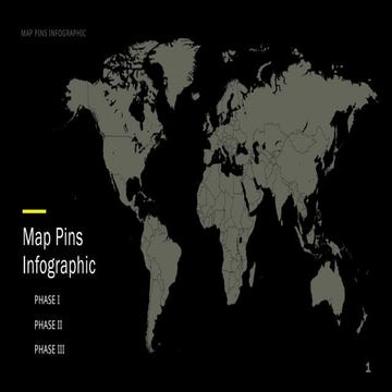 Comprehensive Map Pins Infographic Detailing Three Project Phases | PPTX