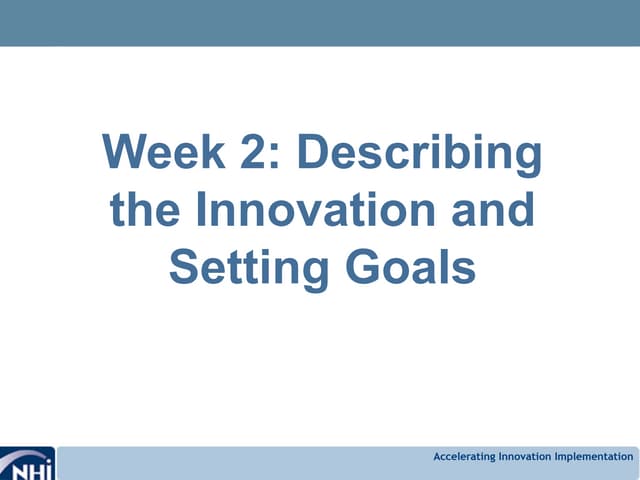 FHWA Week Two