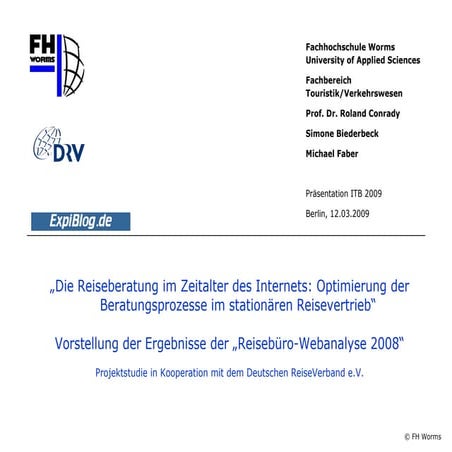 Die Reiseberatung im Zeitalter des Internets