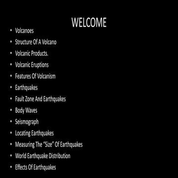 Volcanoes,Fault Zone And Earthquakes,,Seismograph,Body Waves,Features Of Volc...