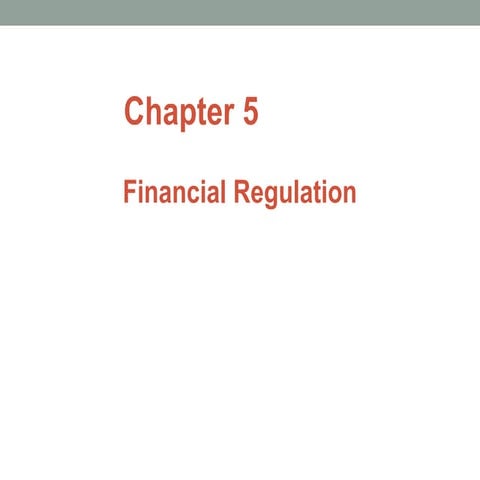 Comprehensive Overview of Financial Market Regulation and Stability | PPT