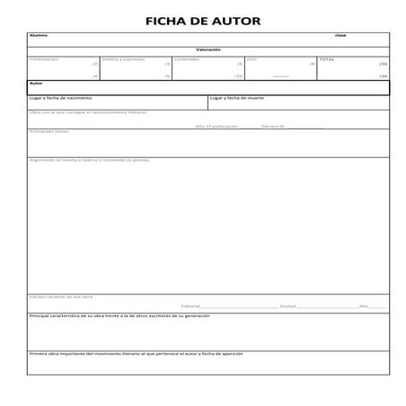 FICHA DE AUTOR | PDF