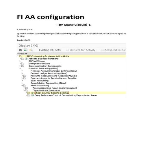 Fi aa configuring documents