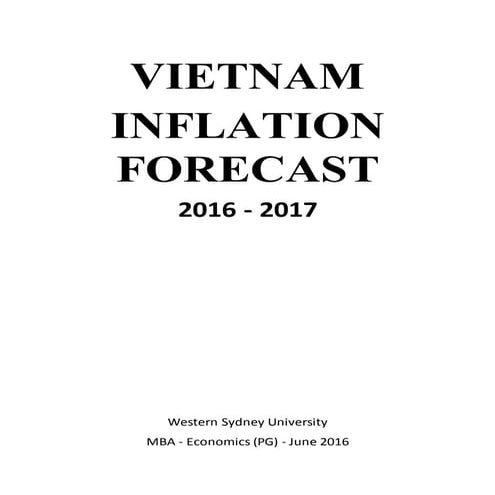 Vietnam Inflation forecast 2016-2017