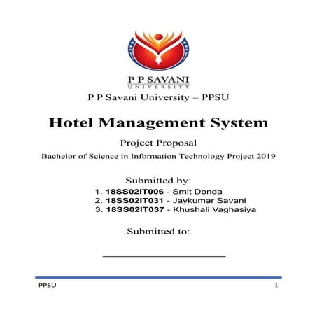 Hotel Management System final report  