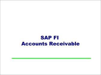 SAP FI - Accounts Receivable - Part II