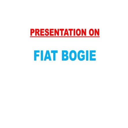 Fiat bogie