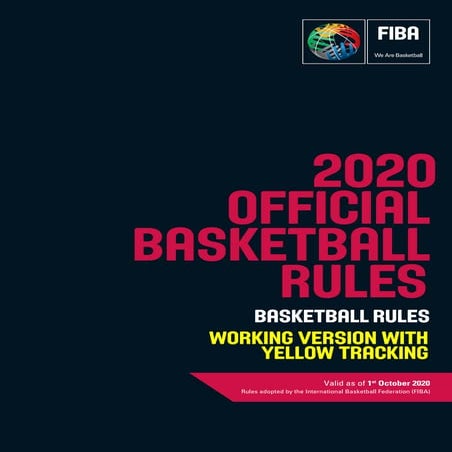 FIBA Official Basketball Rules 2020 (yellowtracking_v1.0)
