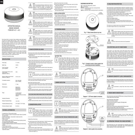 Fibaro FGSS-001 Smoke Sensor Manual (English)