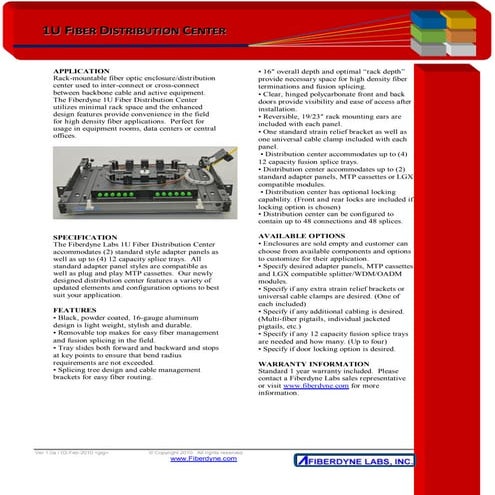 Data sheets patch panel | PDF