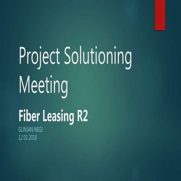 City Fiber Infrastructure and Leasing | PPTX