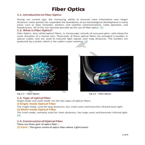 Fiber optics