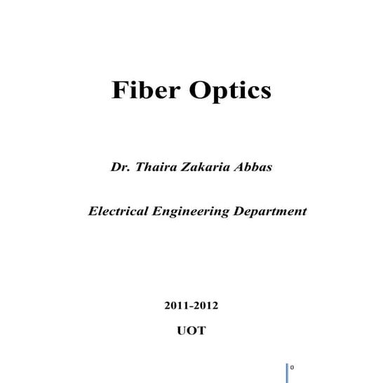 Fiber optics PDF