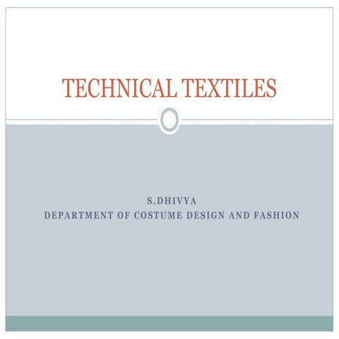 Fibers used in technical textiles