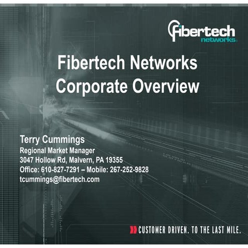 Fibertech Overview 10 1 2011