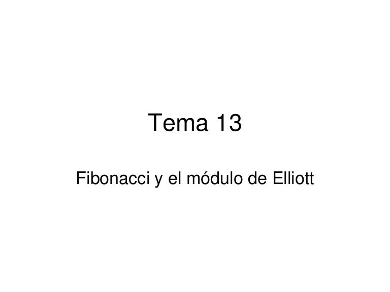 Ondas de elliot y fibonacci