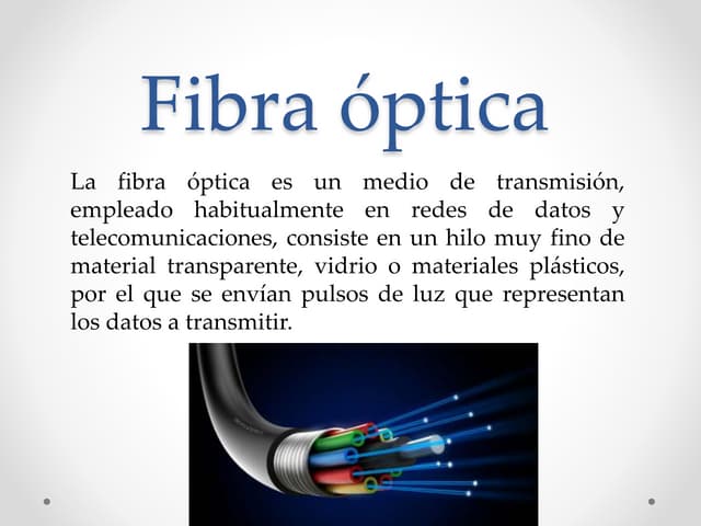 Fibra óptica