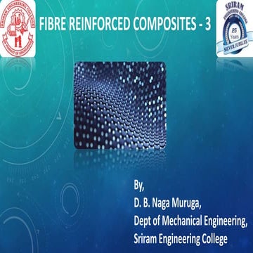Fibre reinforced composites 3