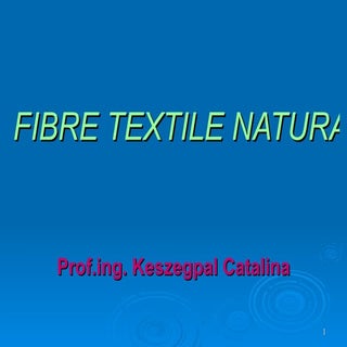Fibre Textile Naturale