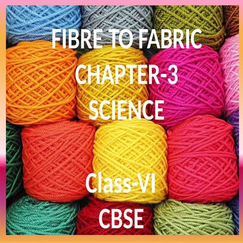 Class 6 science chemistry fibre to fabric.pptx