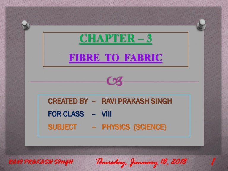 Fibre To Fabric Class 7 Fin Al