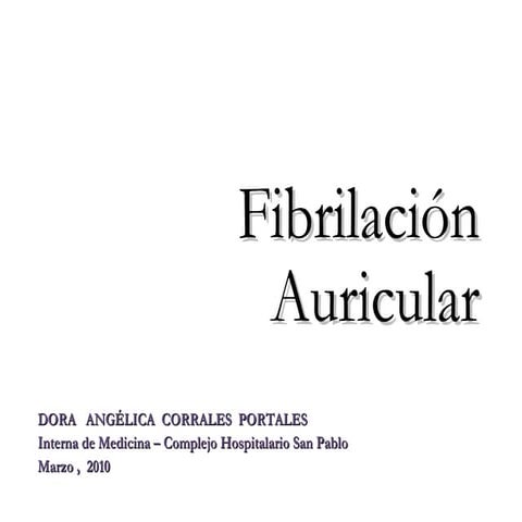 Fibrilación auricular