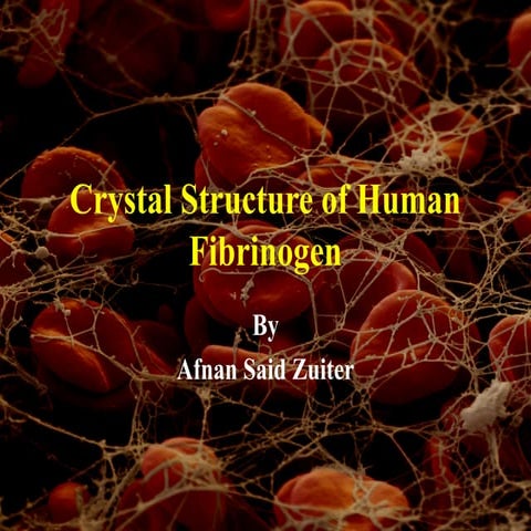 crystal structure of human fibrinogen