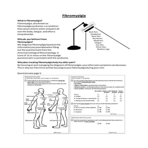 Fibromyalgia & Somatic Symptom Disorder Patient Handout
