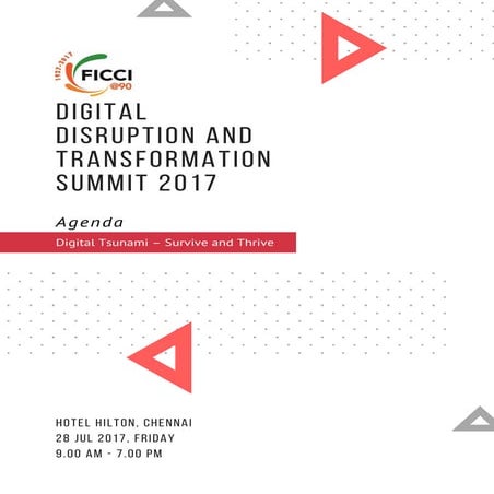 FICCI Digital Disruption & Transformation Summit DDTS agenda