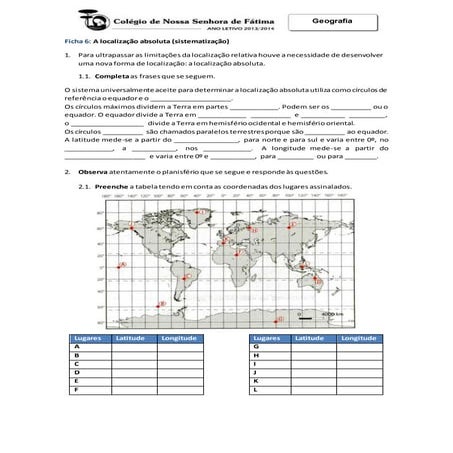 localização absoluta 7º ano geo