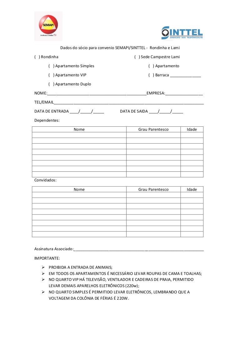 Como Fazer Ficha De Inscrição On Line