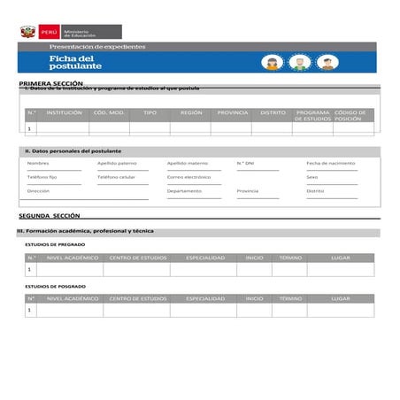 Ficha postulante-docente