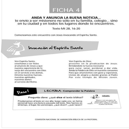 Ficha4 lectio mision joven