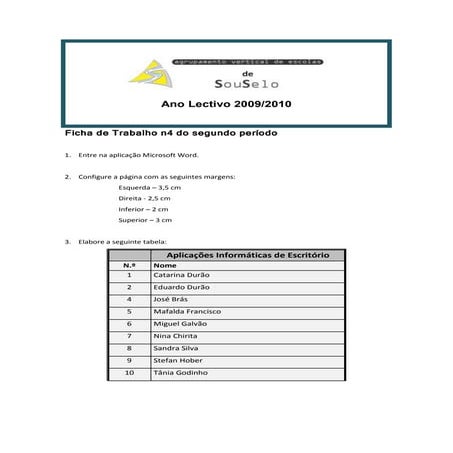 Ficha 4 Segundo Periodo