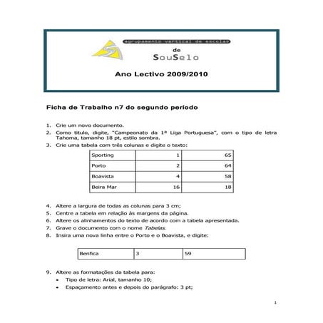 Ficha 7 Segundo Periodo