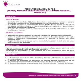 Ficha curso "Oposiciones Auxiliar d...
