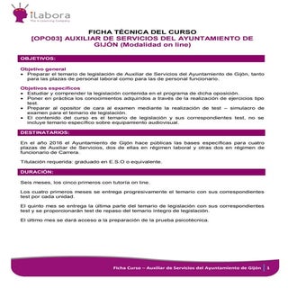 Curso online auxiliar servicios ayt...