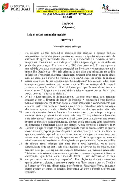 Ficha avaliação reportagem notícia