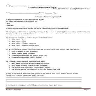 Ficha a viúva e o papagaio   2