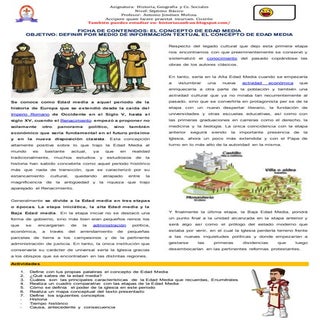 Ficha concepto de edad media