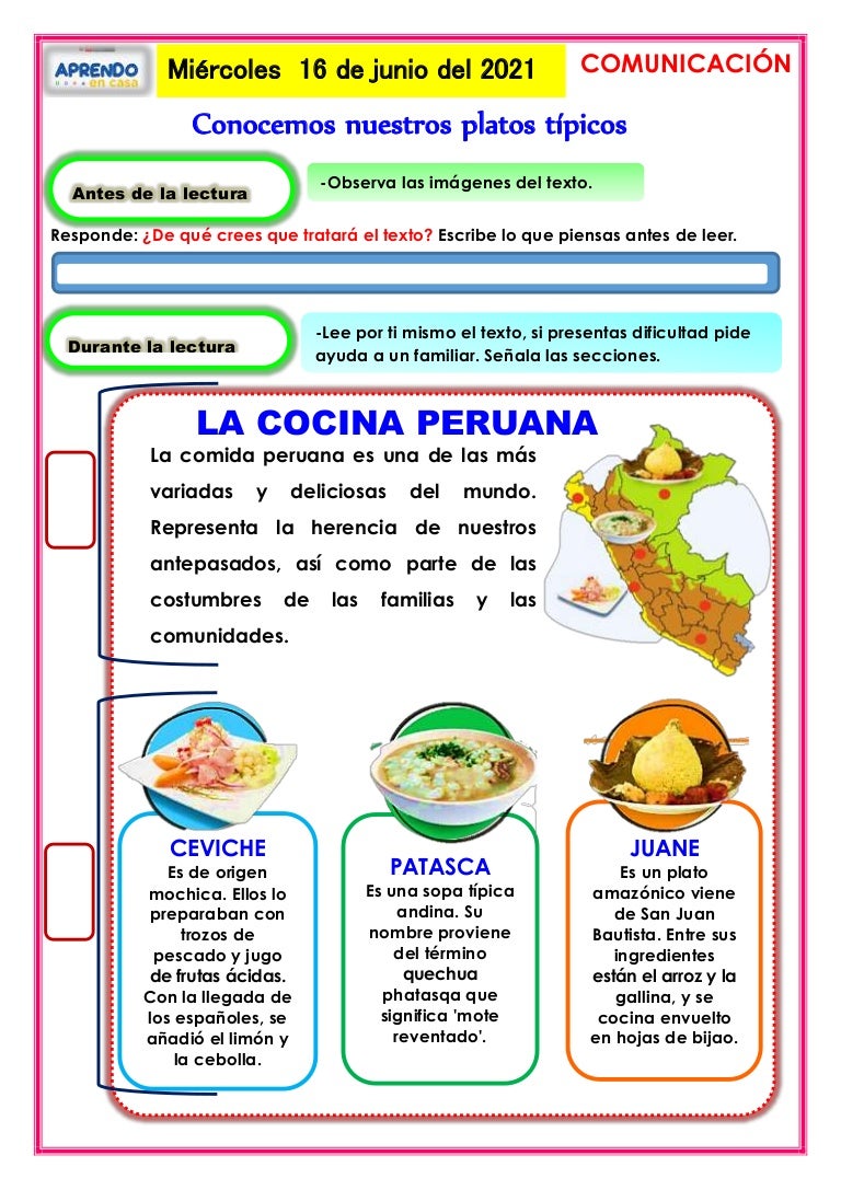 Ficha conocemos nuestros platos tipico