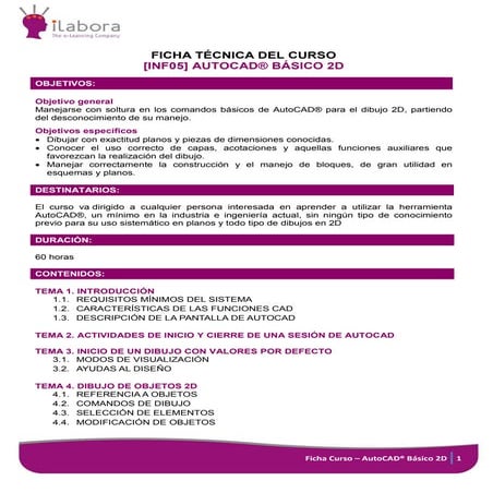 Curso AutoCAD básico 2D