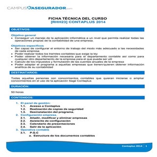 Curso contaplus 2014
