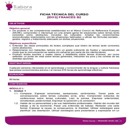 Curso francés B2